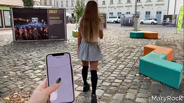 Playing in LovenseLush with my girlfriend in public